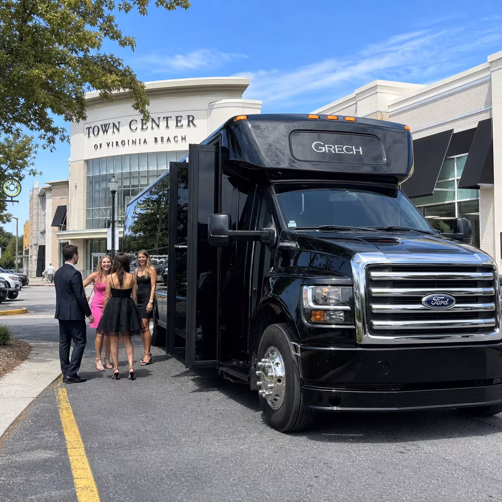 Rent a Bus to Town Center of Virginia Beach