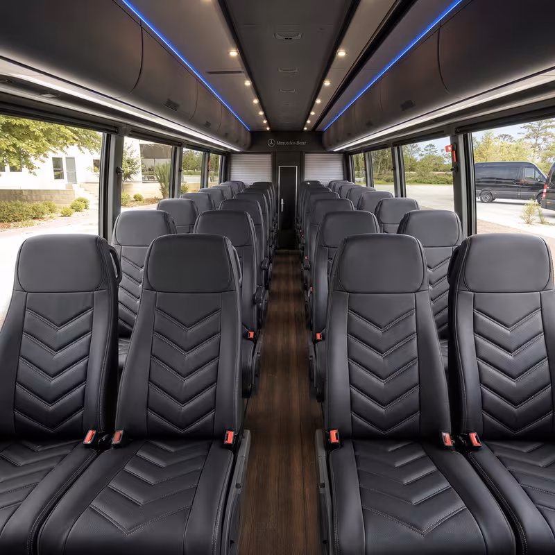 15-35 Passenger Minibus Interior