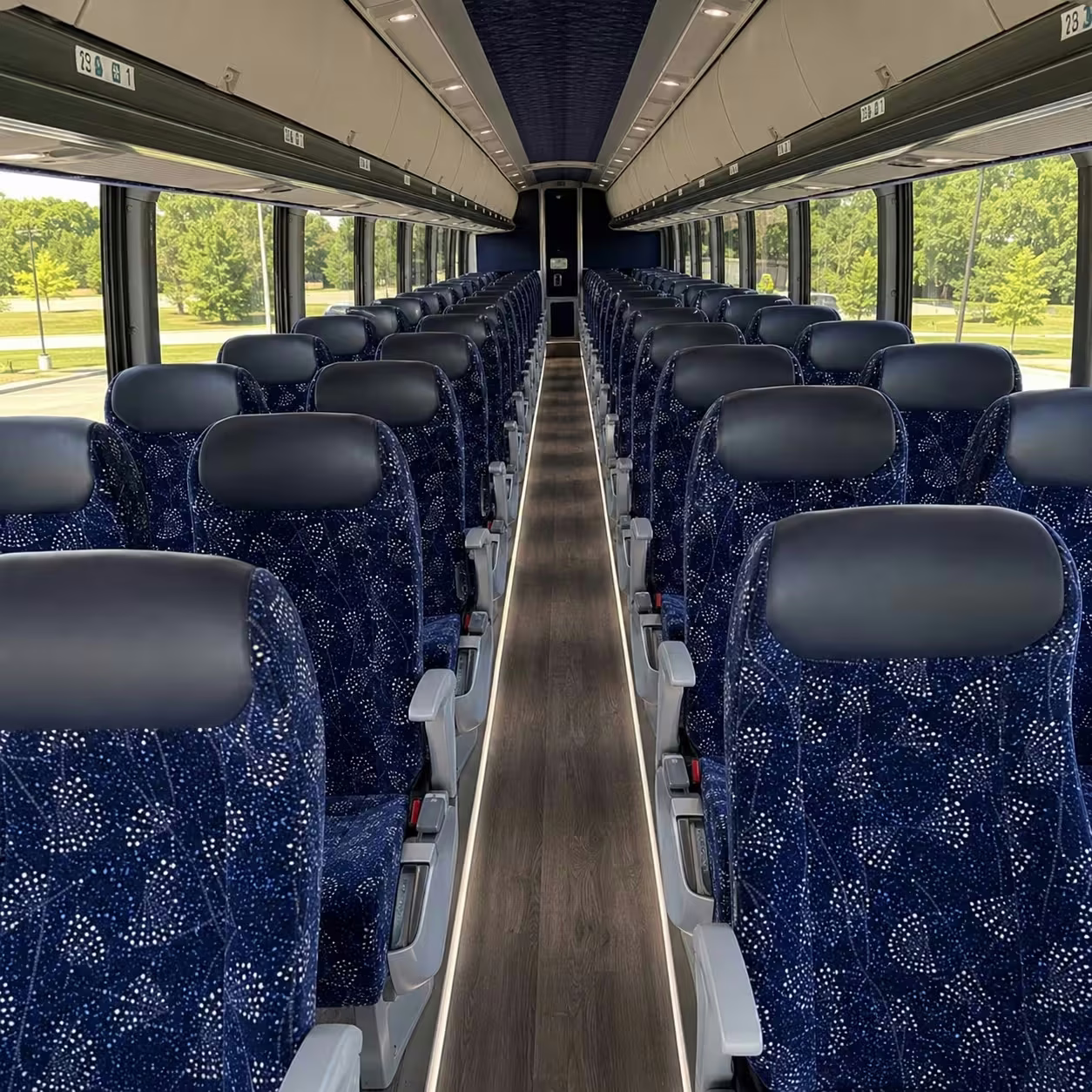 Charter Bus Interior