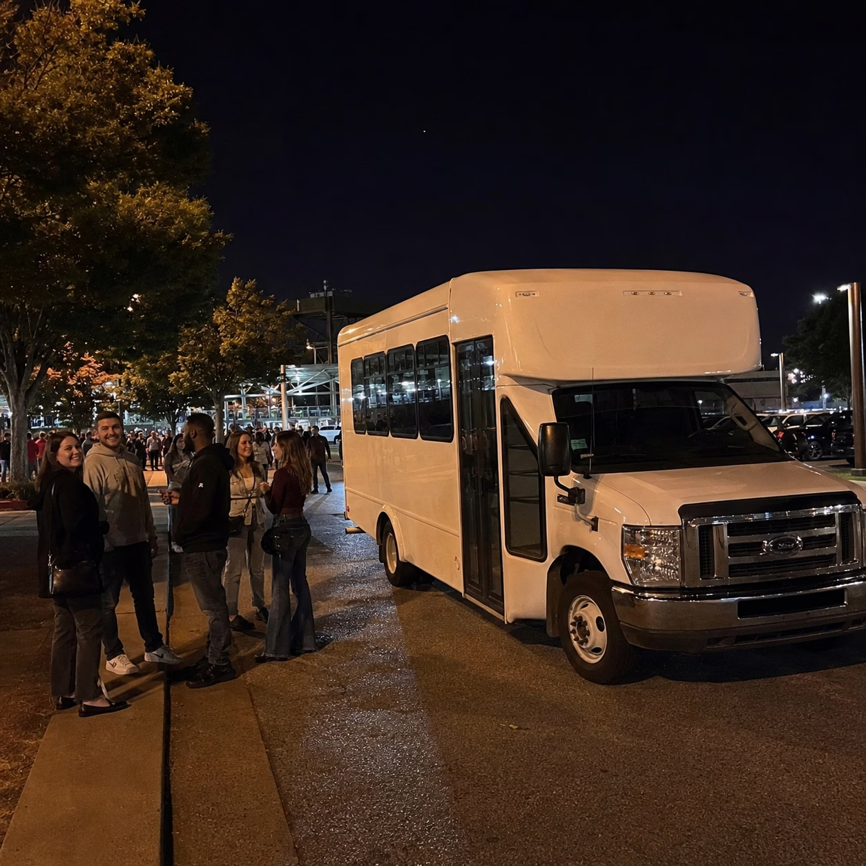 Airport transportation airport transportation minibus exterior group in Hampton Roads