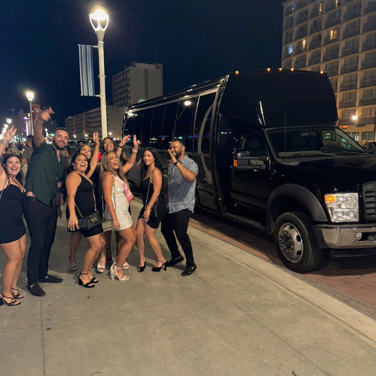 Bachelor bachelorette party bus bachelorette party bus party bus exterior group bachelorette night 3 in Hampton Roads