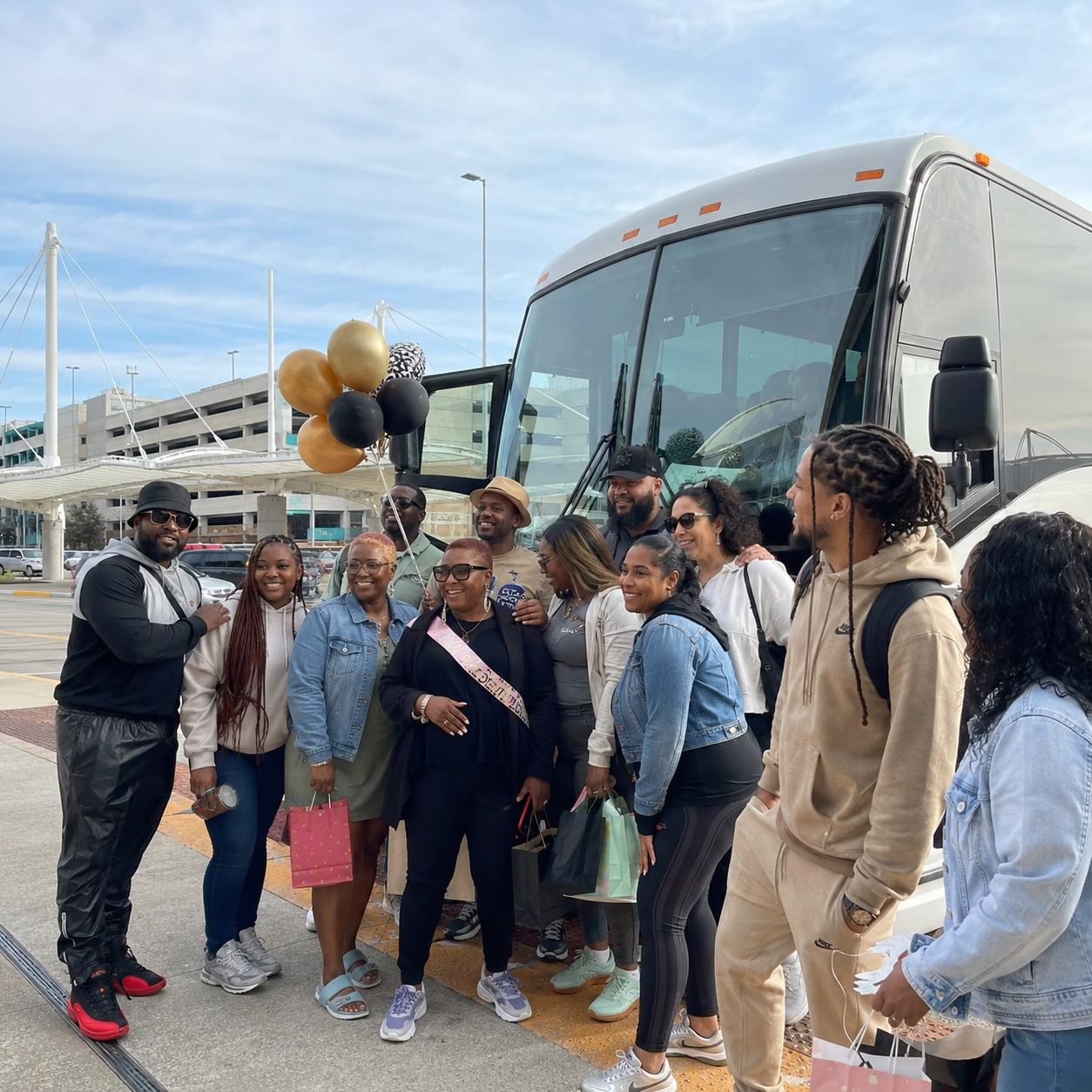 Birthday party bus birthday party bus minibus exterior group birthday in Hampton Roads