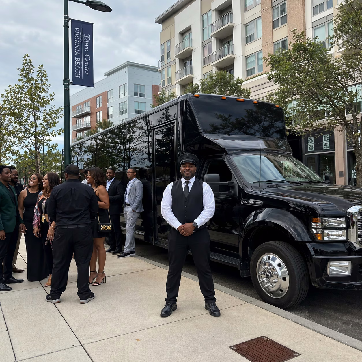 Private event party bus private event transportation party bus with driver 2 in Hampton Roads