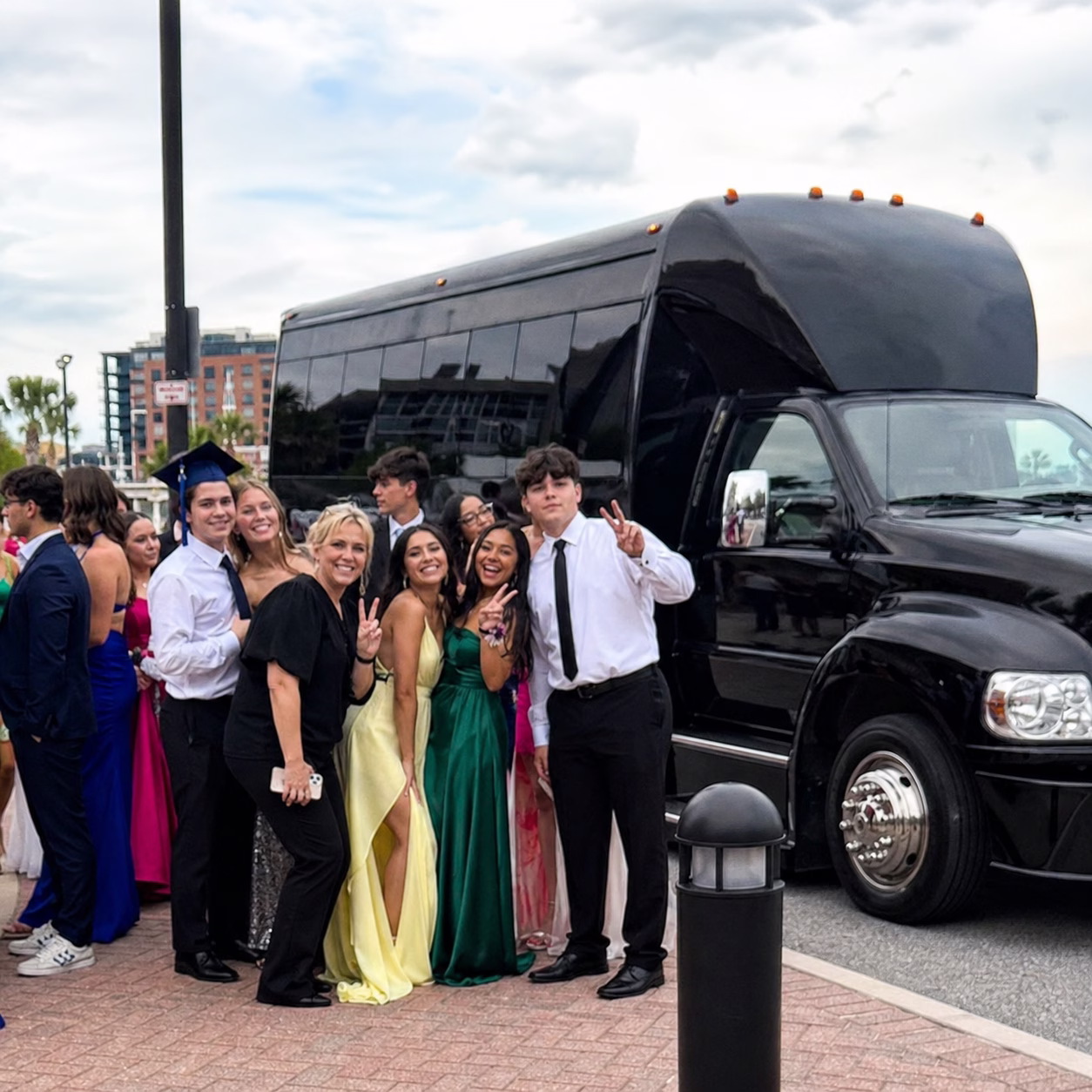 School event bus rental school event bus party bus exterior group school trip 3 in Hampton Roads