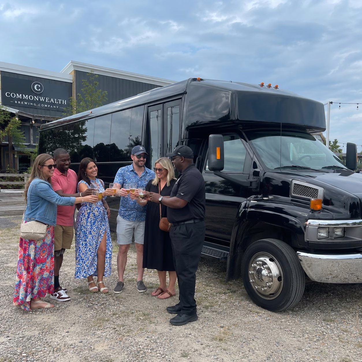 Winery tour pub crawl party bus winery tour party bus party bus with driver brewery stop in Hampton Roads